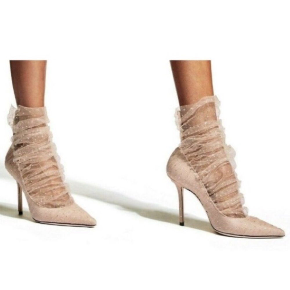 Jimmy Choo Lavish 100 Special Occasion Heels Size 36.5 Medium